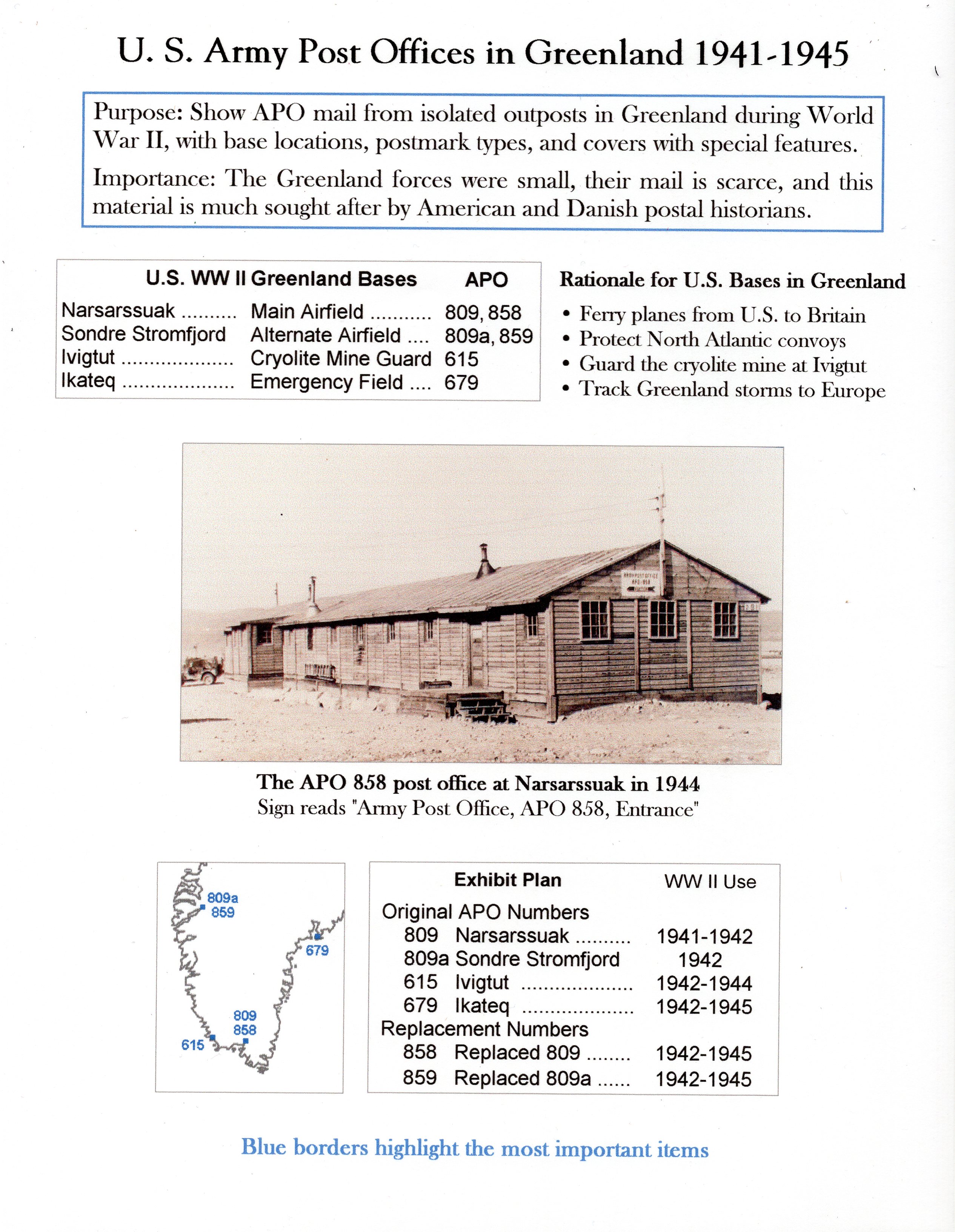U.S. Army Post Offices in Greenland 19411945 Page 1