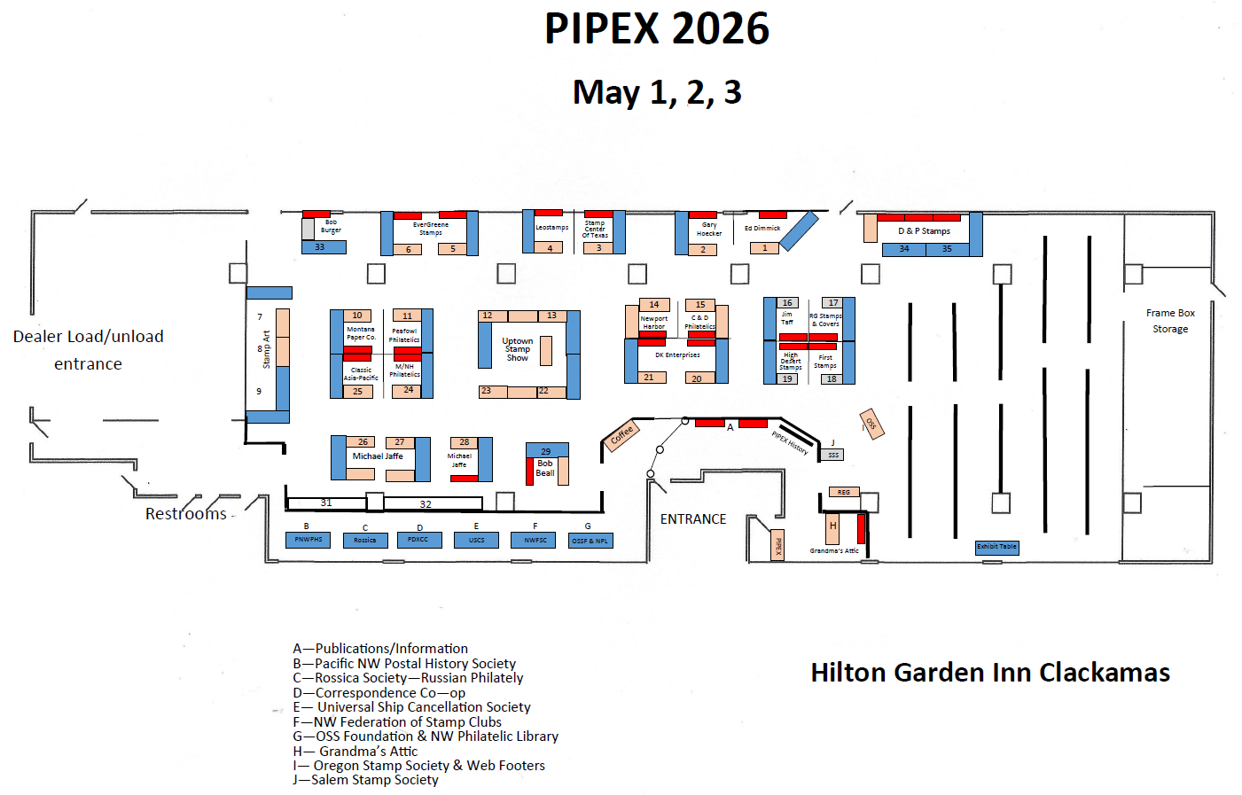 2026 PIPEX Show Floor Plan